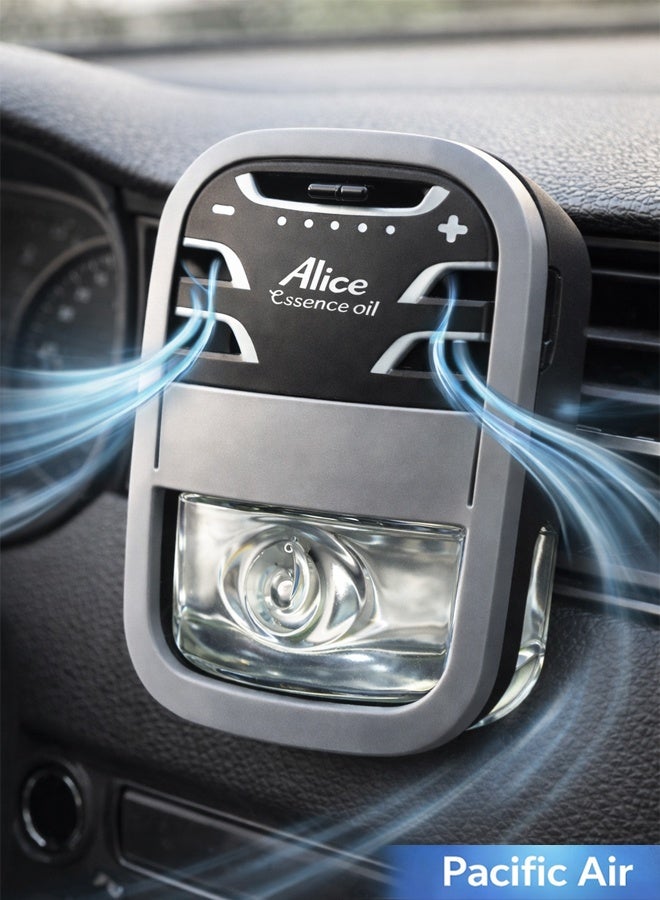 أليس معطر جو للسيارة من أليس إيسنس أويل باسيفيك إير، قابل لتعديل الشدة، يدوم طويلاً، منخفض السمية، يُثبت بمشبك عالمي لفتحات التهوية، معطر جو داخلي للسيارة - Image 2